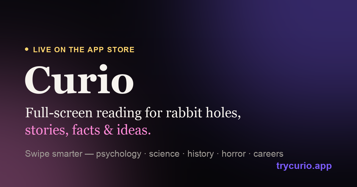 Curio social preview artwork