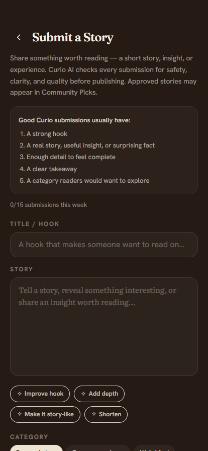 Submit a Story